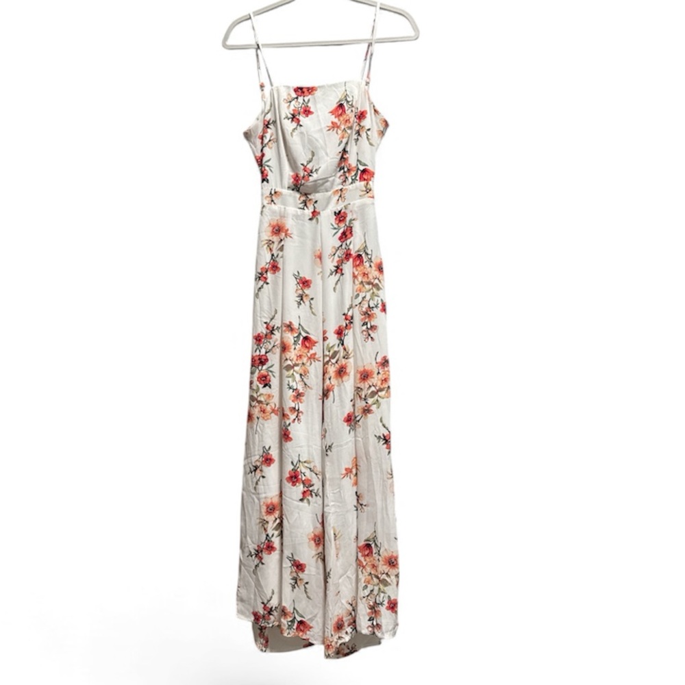 Floral Flair Jumpsuit (ivory) with pockets from NanaMacs/Wishlist Apparel SMALL - Picture 2 of 16